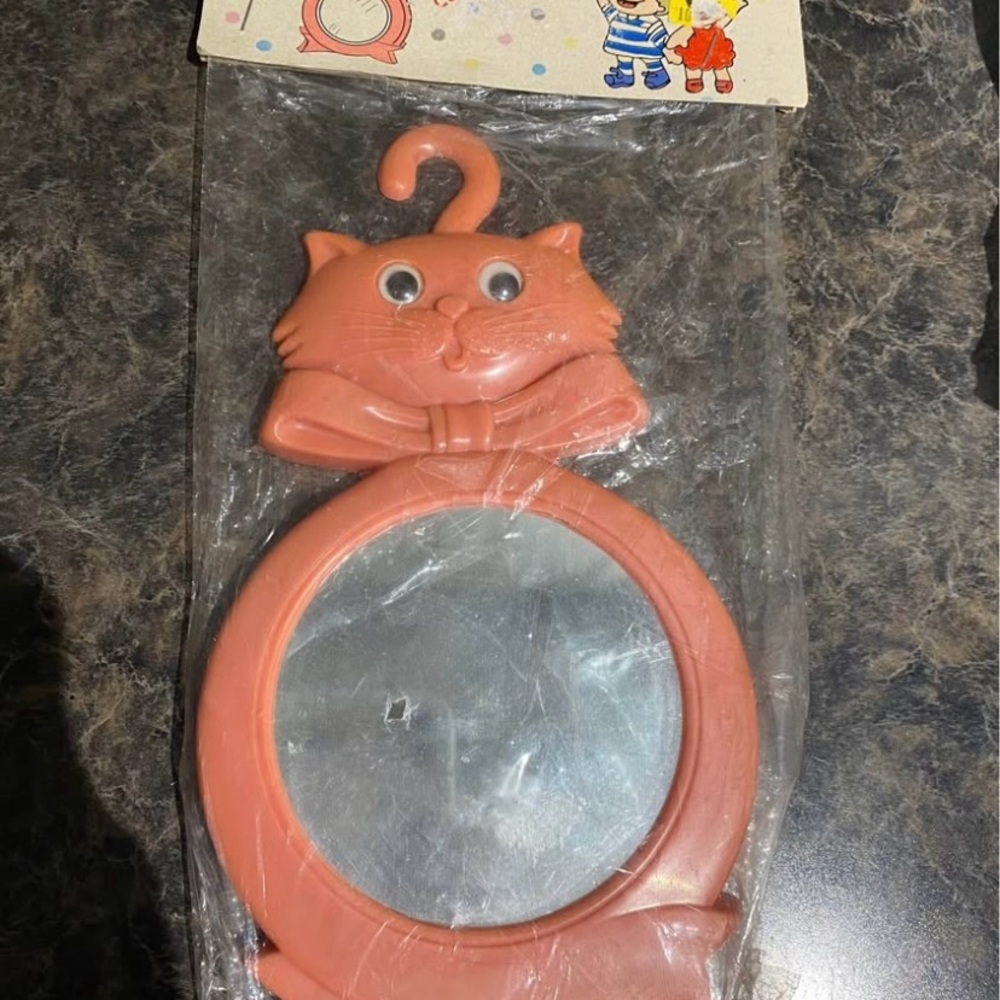 Vintage Diplomat Cat Shaped Mirror